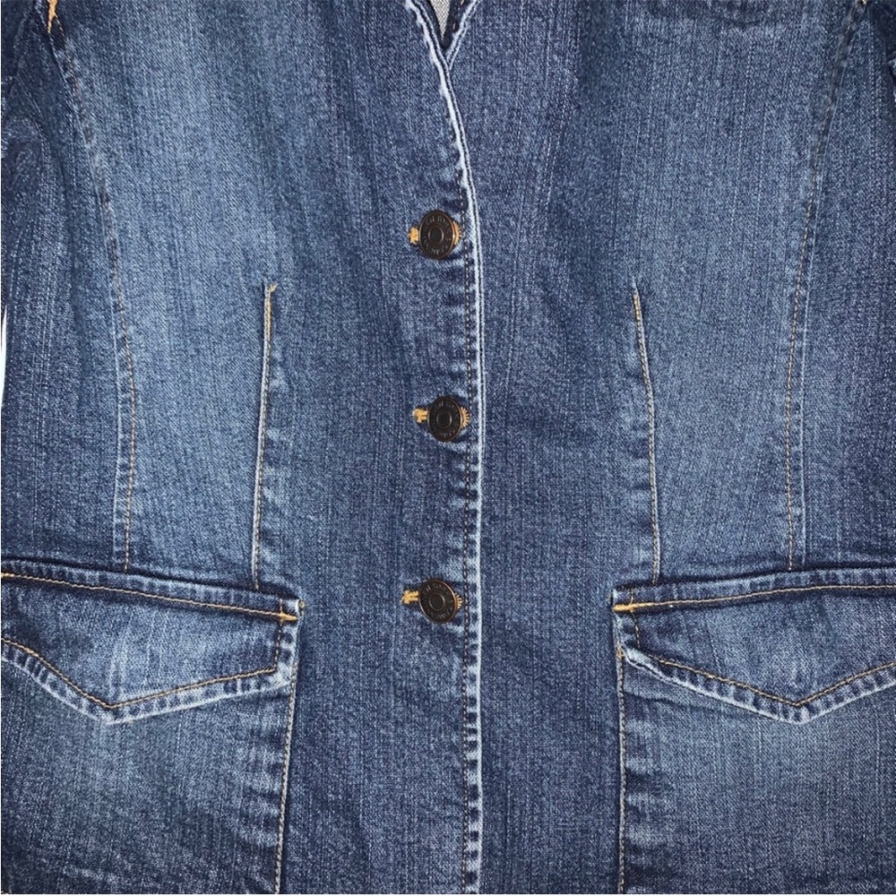 New York & Company Jean Jacket, Size 4 - Picture 2 of 5